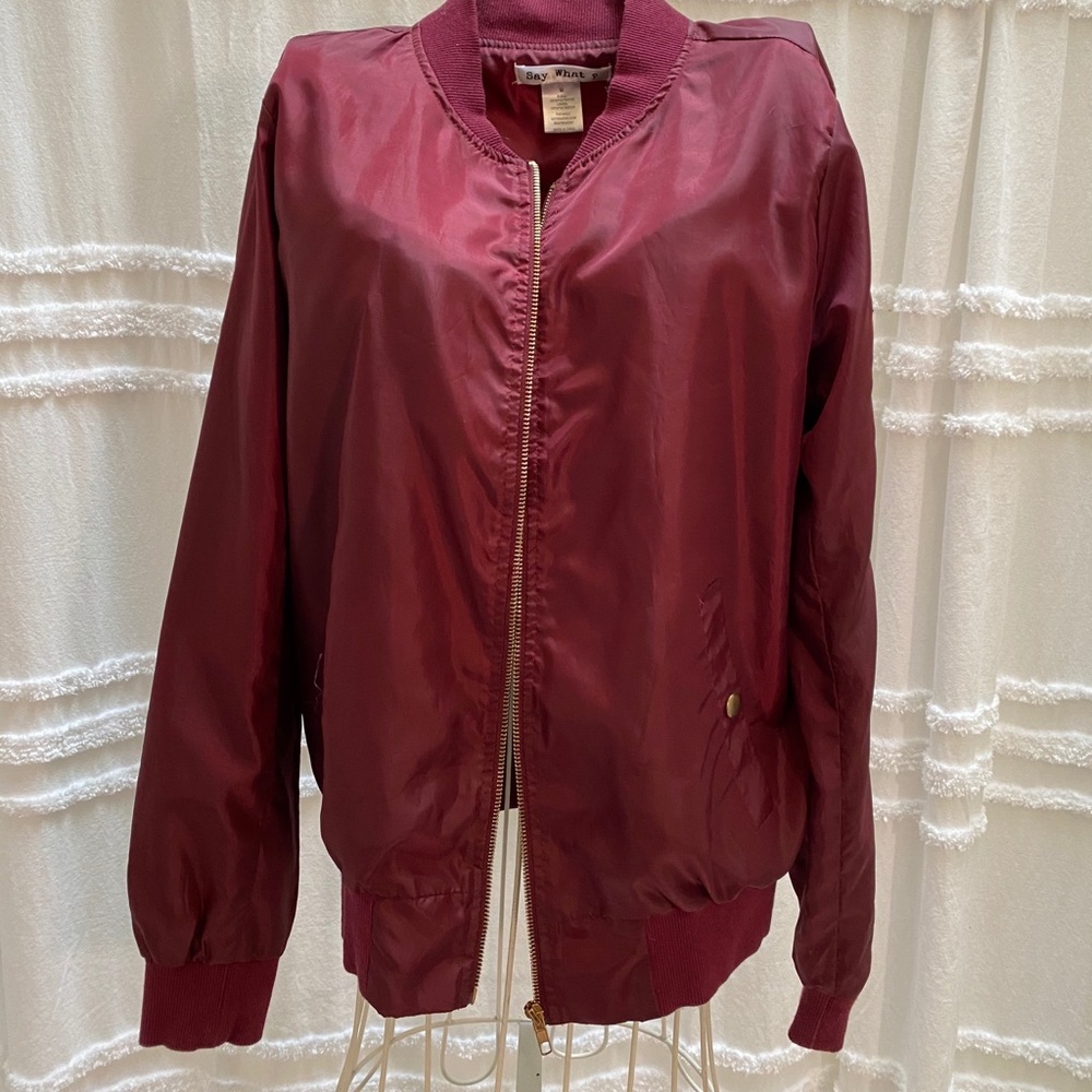 Say what bomber jacket.  Perfect condition 🥰